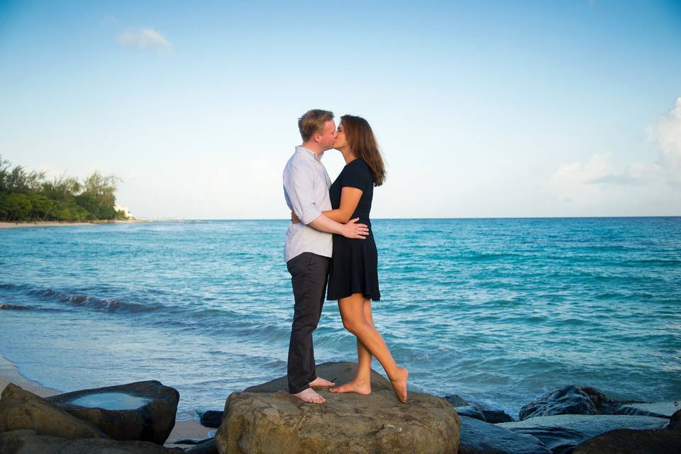 An engagement session in Barbados