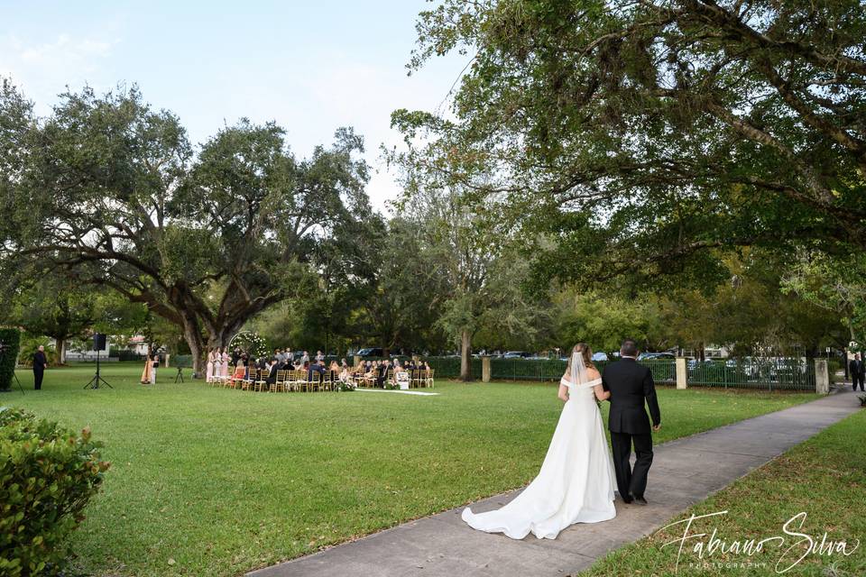 Here comes the bride