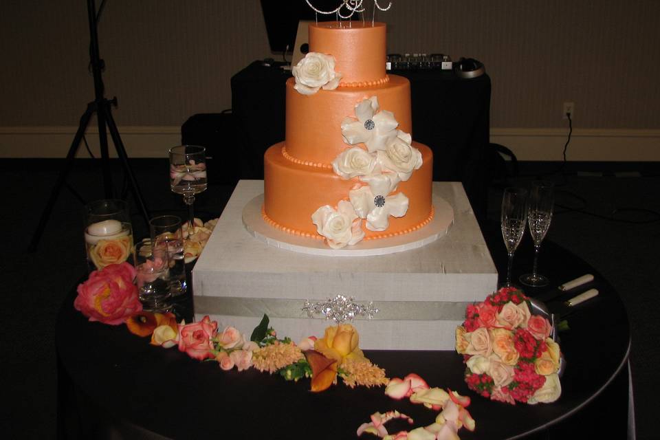 Multi tiered cake