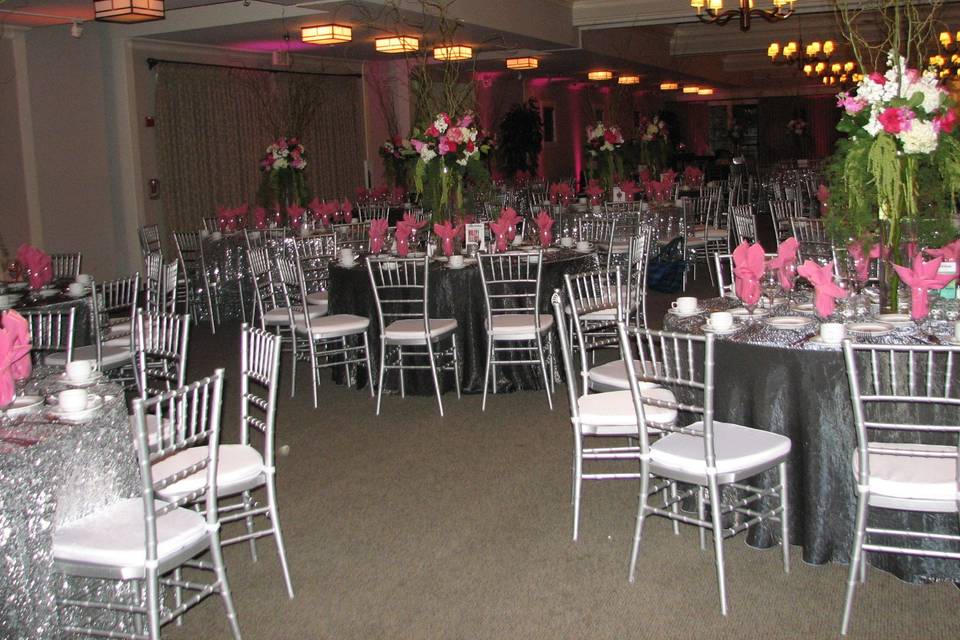 Silver chiavari chairs