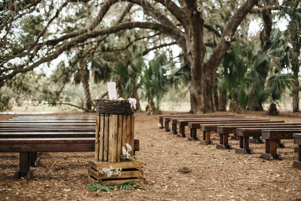 Beautiful ceremony setup