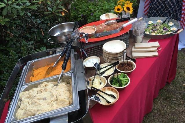 Mashed Potato Bar, Salmon