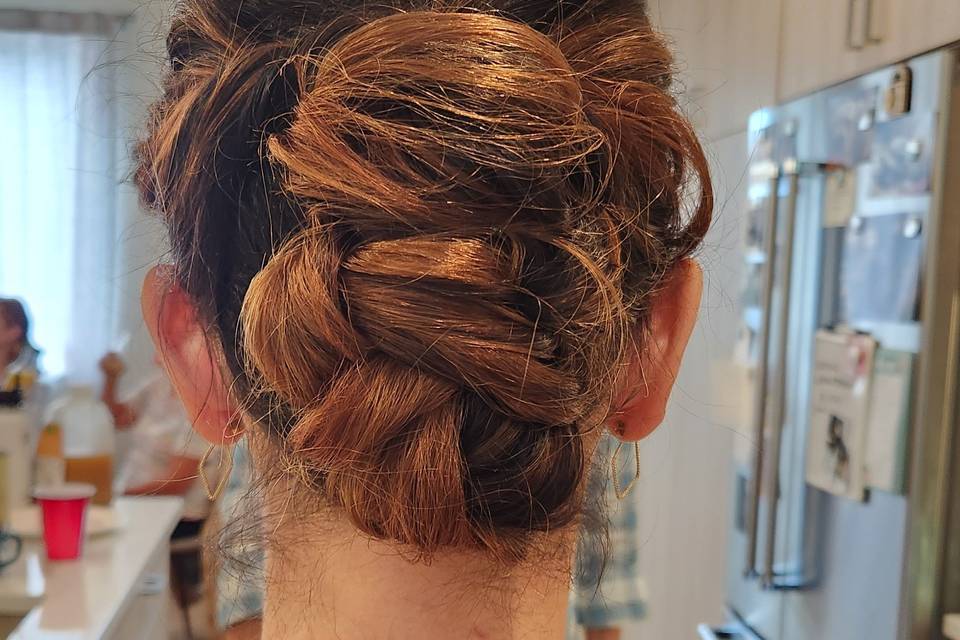 Twisted up-do