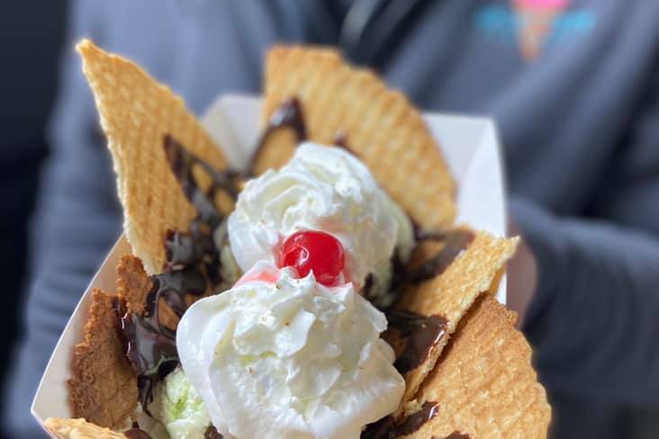 Ice cream nachos