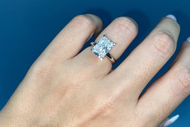 4 carat radiant cut ring