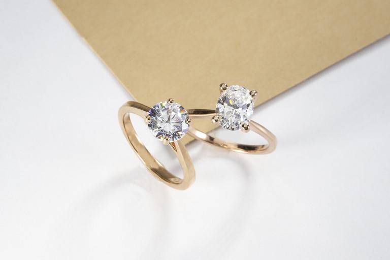 Cathedral Solitaire Rings