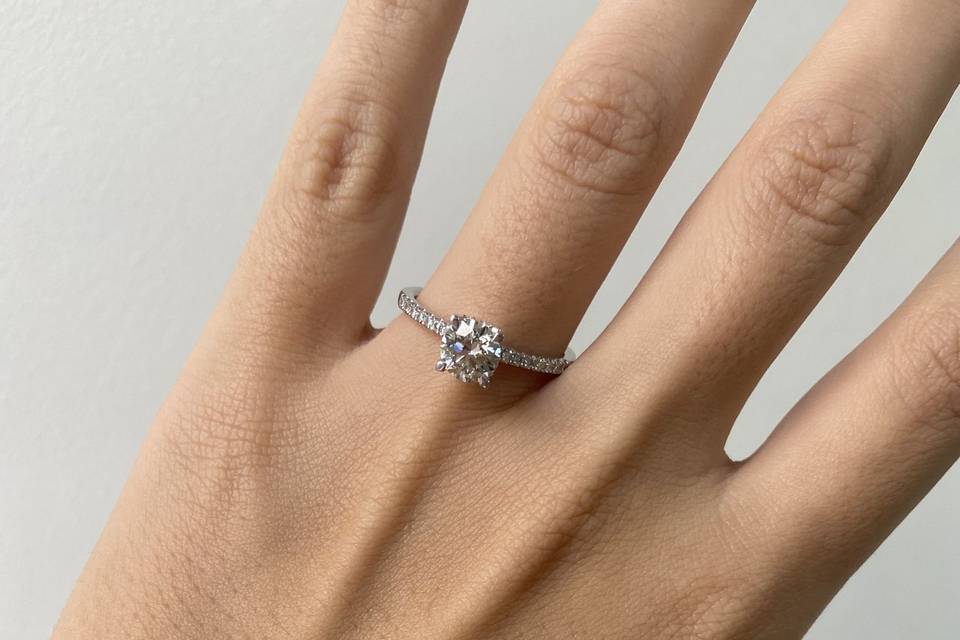 Pavé Engagement ring