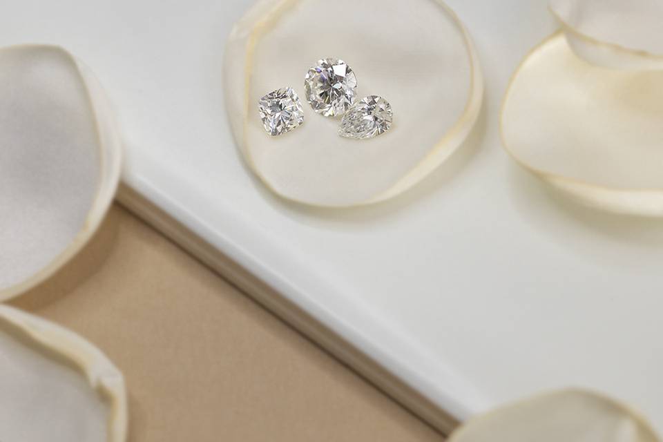 Cushion, Round, Pear Diamonds