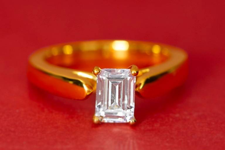 Open Cathedral Diamond Ring