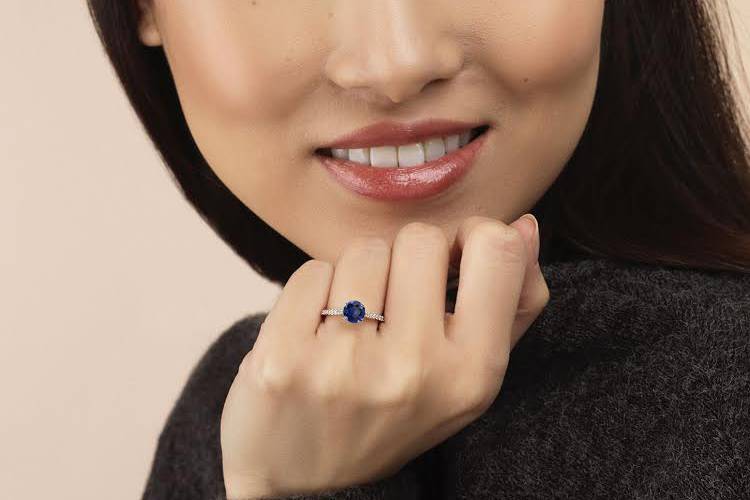 With Clarity Sapphire Ring
