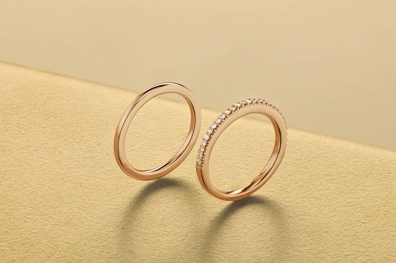 Rose Gold Metal Bands