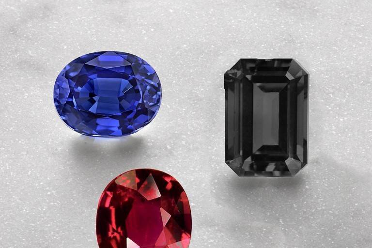 Sapphire, Ruby, Black Diamond