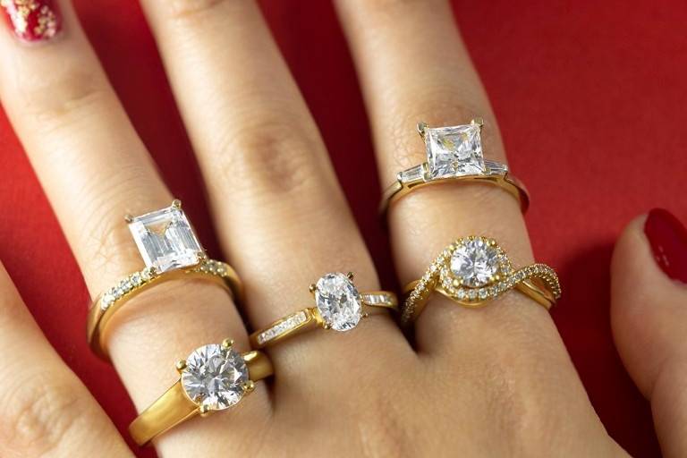5 Gold Diamond Rings