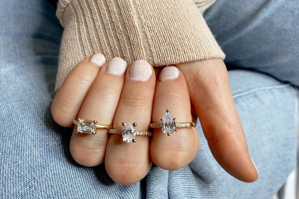 With Clarity Engagement Rings
