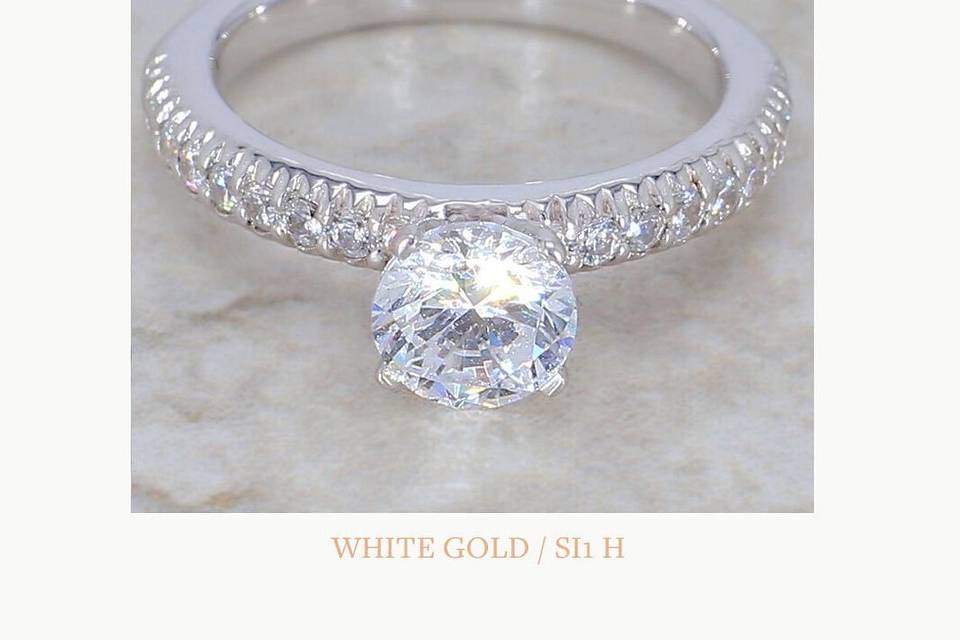 Channel Set Diamond Ring