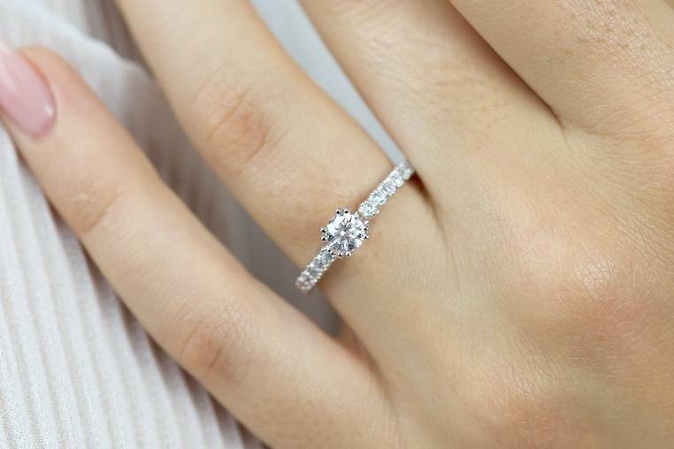 Classic Pave Diamond Ring