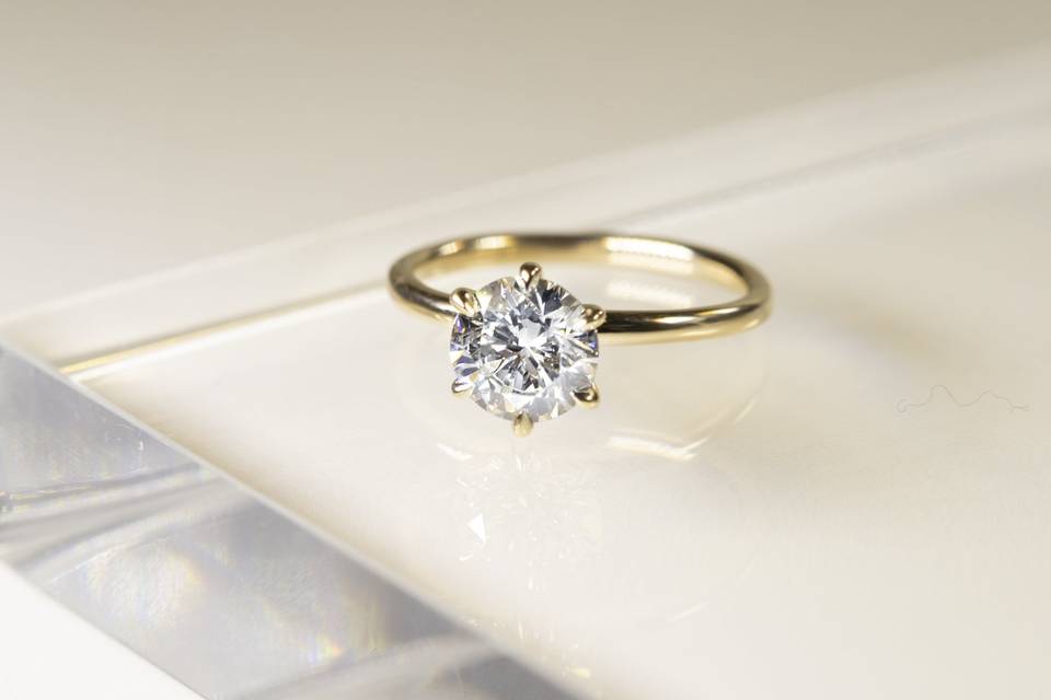 Classic Six Prong Diamond Ring