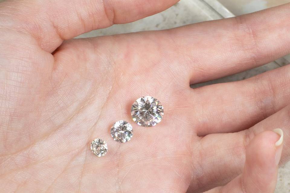 Diamonds in hand