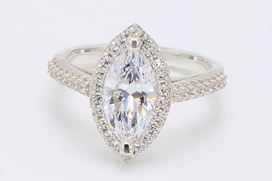 Marquise Pave Halo