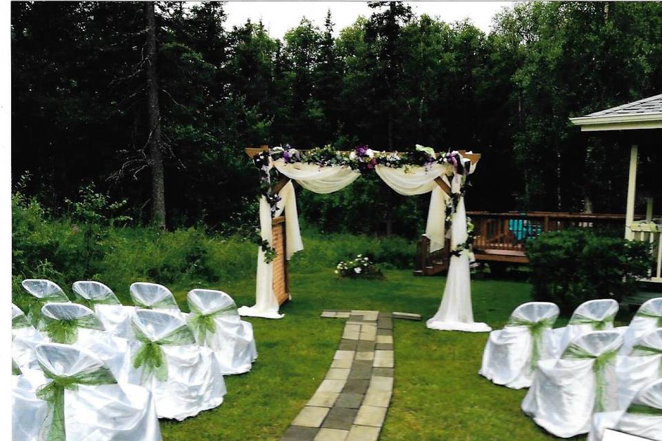 Back yard wedding