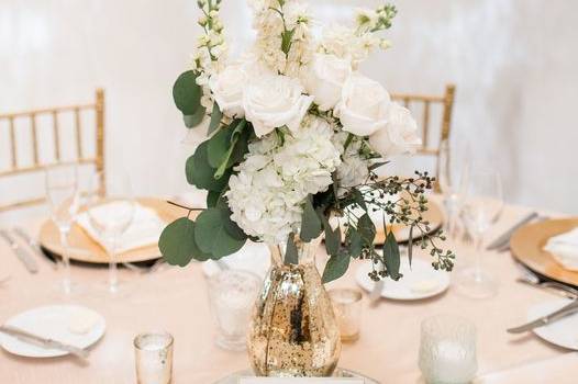 Tablescape with gold