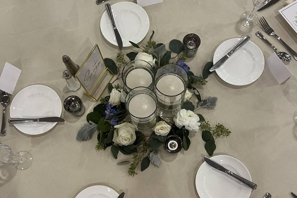 Candle centerpiece display