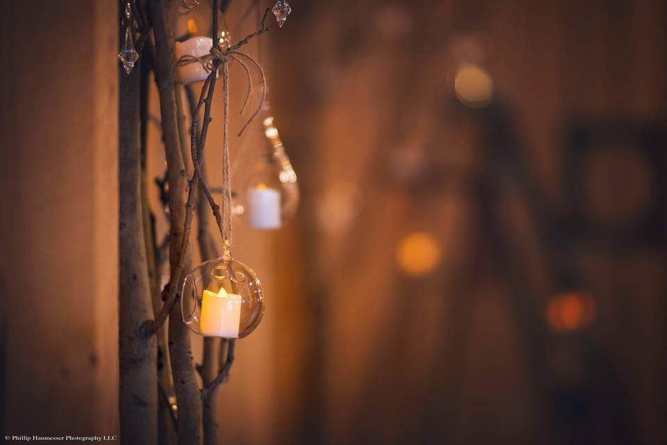 Hanging candle lights