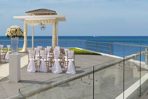 Ocean view wedding