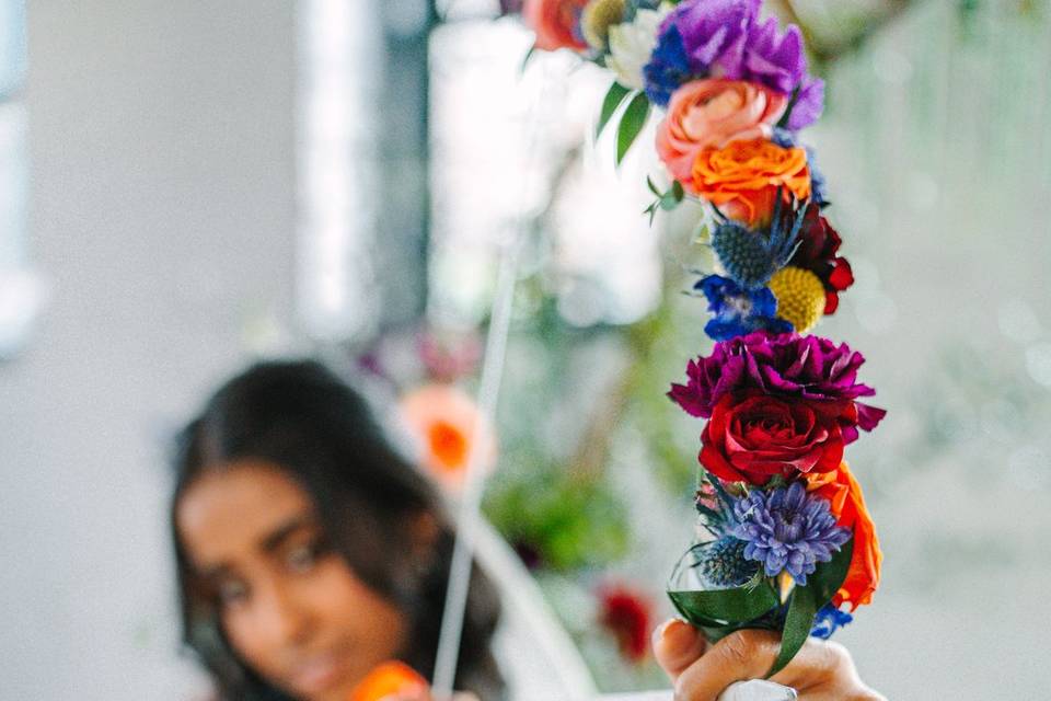 Bridal bow & arrow