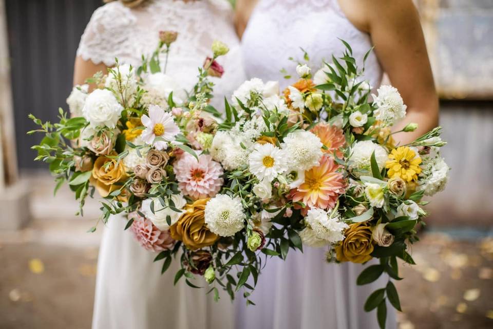Wildflower Couple Bouquets