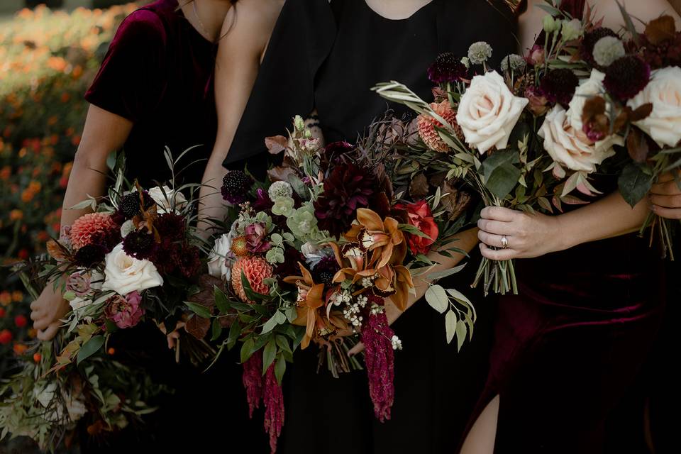 Dark and Moody Bouquets