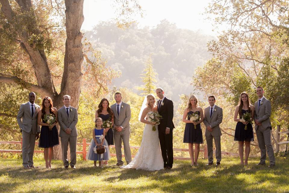 Wedding group photo