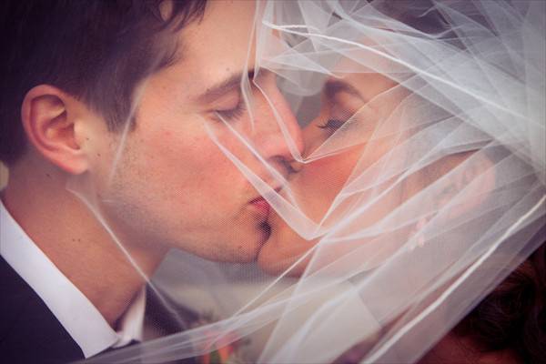 Wedding kiss