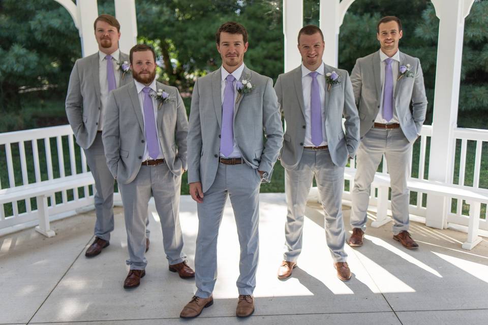 Groom and his guys