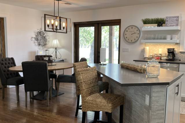 Farmhouse dining area