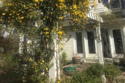 Pergola with blooms