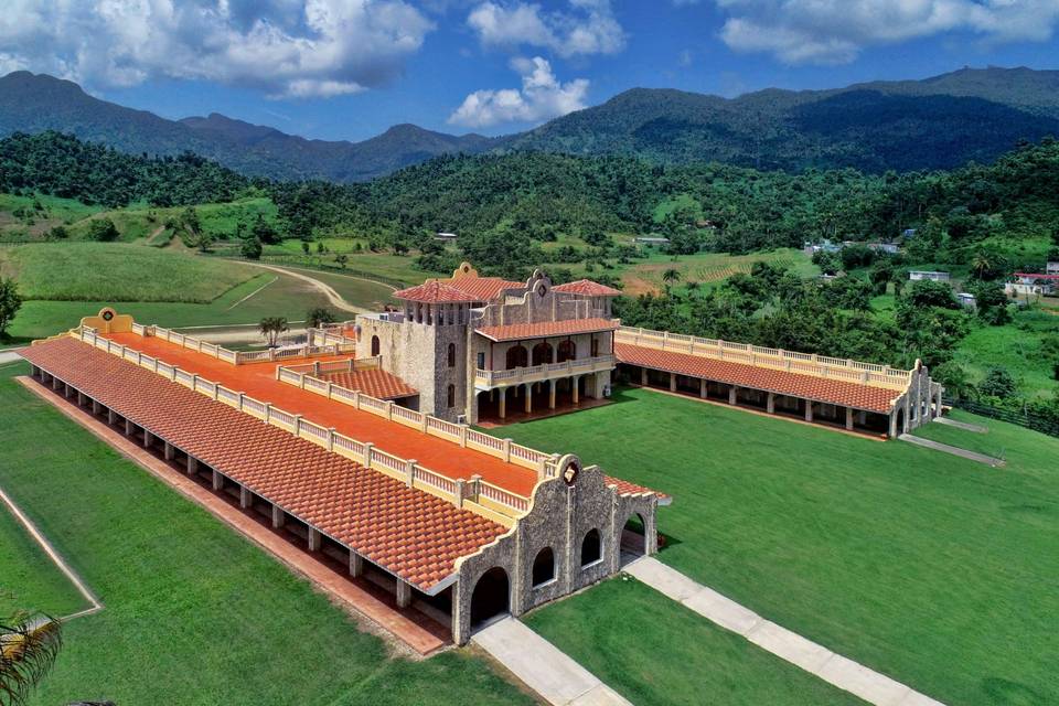 Ariel view of Hacienda Ilusión