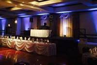 Wedding reception setup