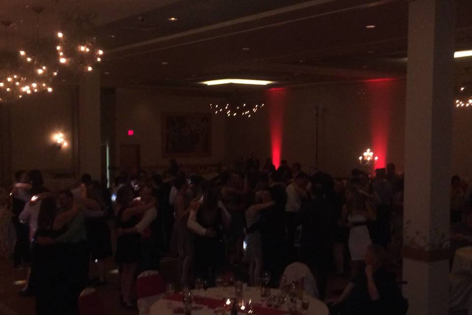 Guests dancing