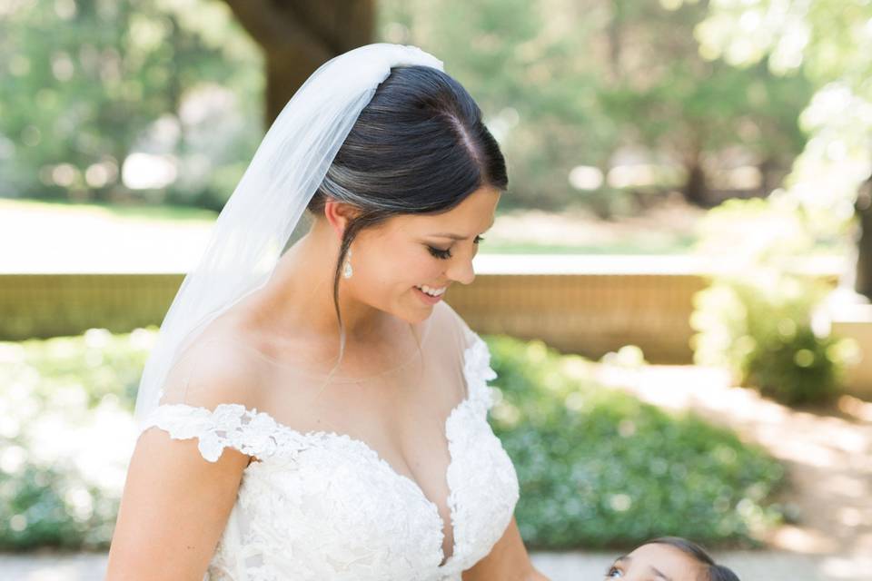 Bridal party makeup and hair