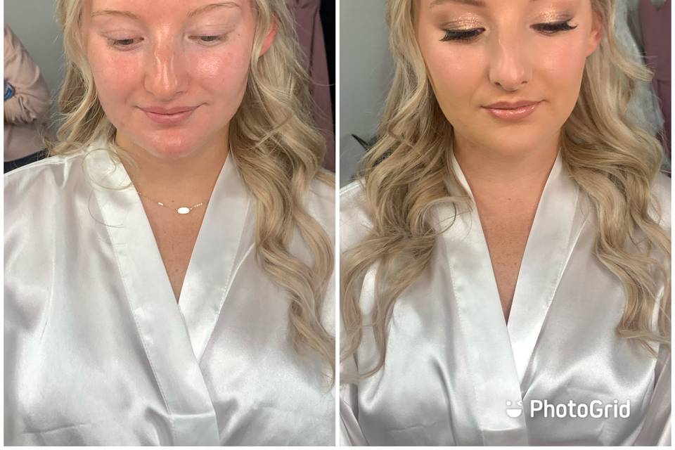 Bridal Trial Before & After