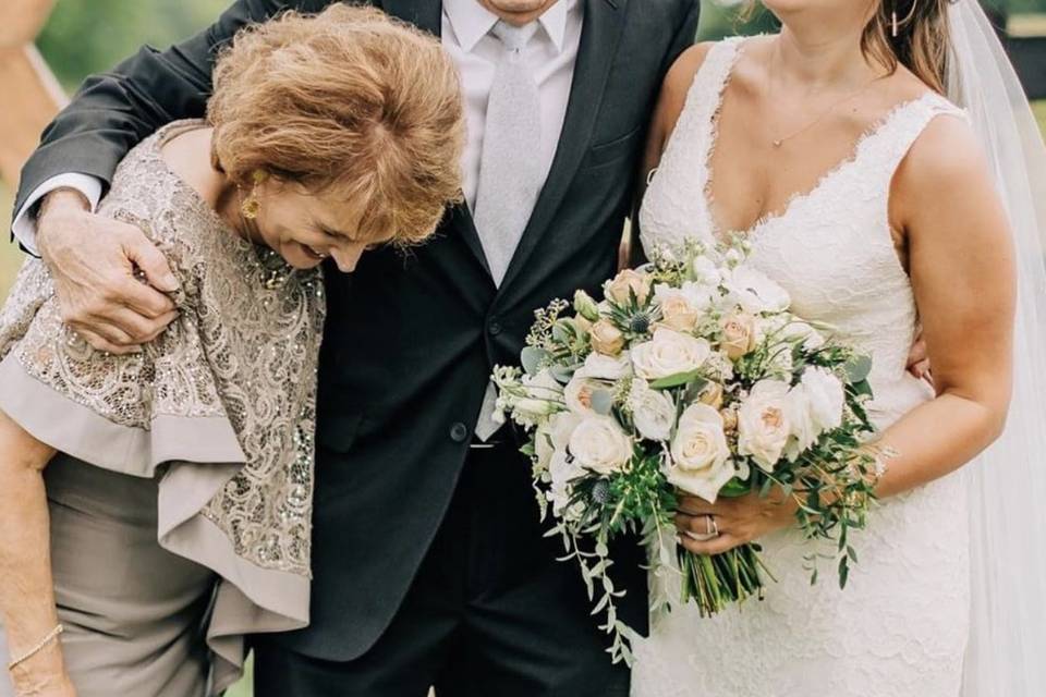 Bride and family