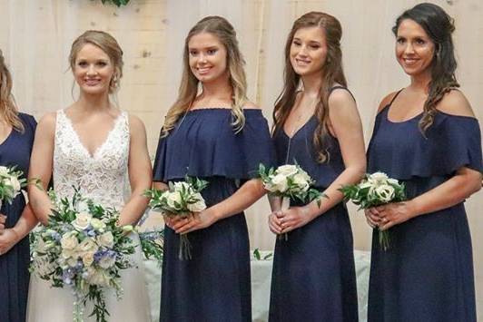 Katie and Her Bridal Party