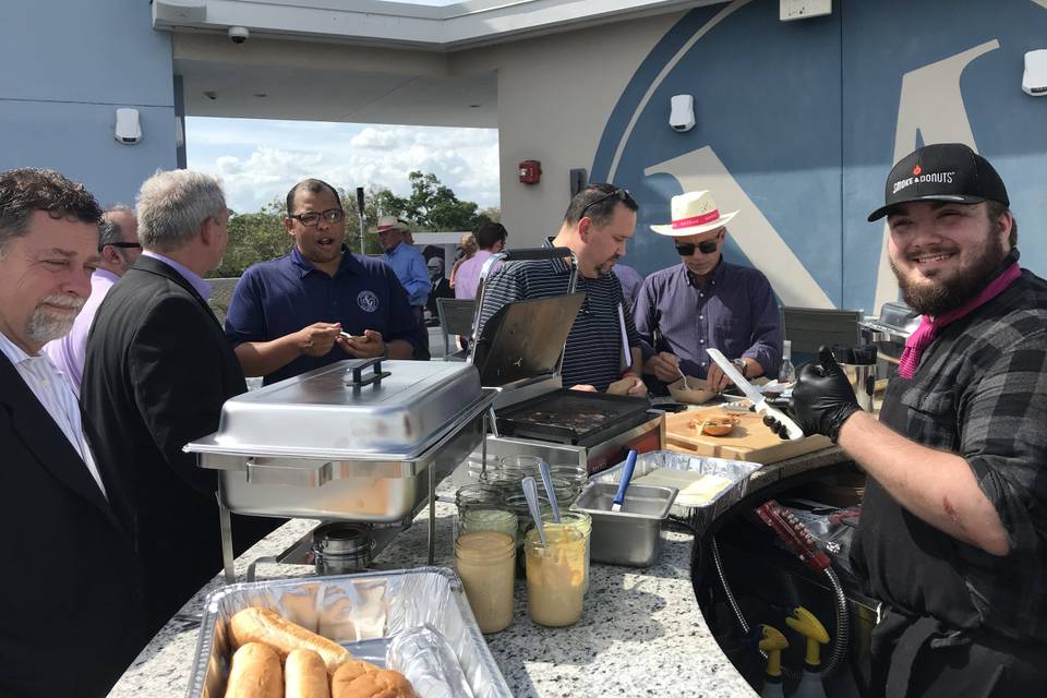 Rooftop catering