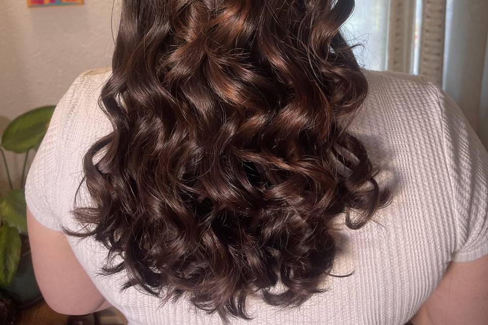 Half up style