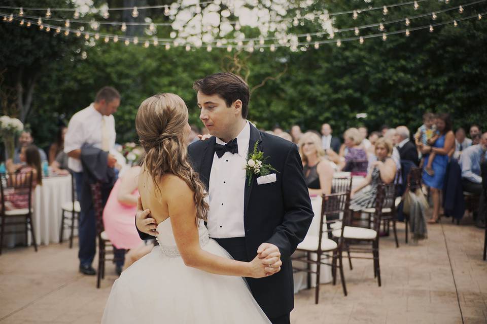 First dance as newlyweds