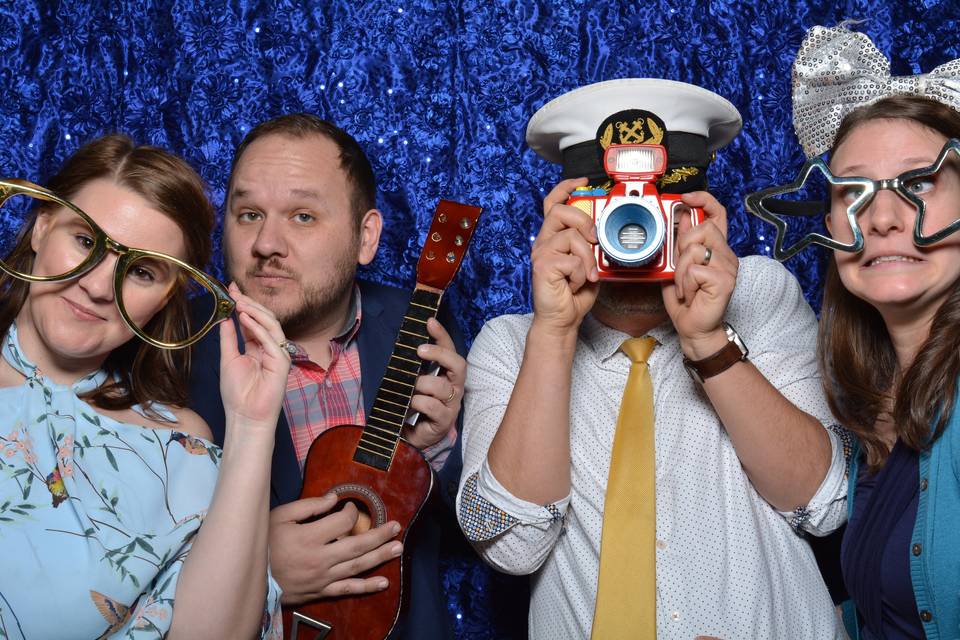 Guests with fun props