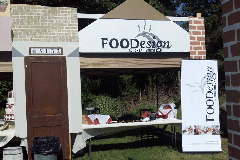 Our Booth at the Felt Food Fest that took place at the Felt Mansion!