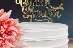 Acrylic cake topper