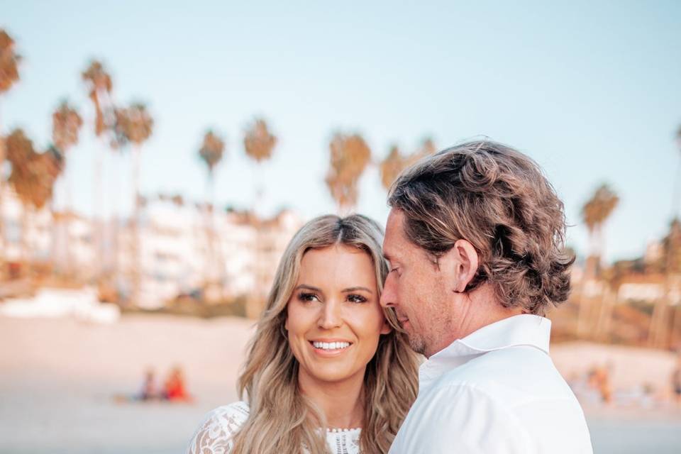 Sunset strolls with your fiance